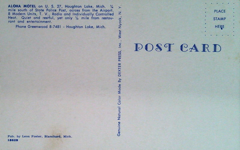 Twin Pines Motel and Apartments (Aloha Motel) - Old Postcard (newer photo)